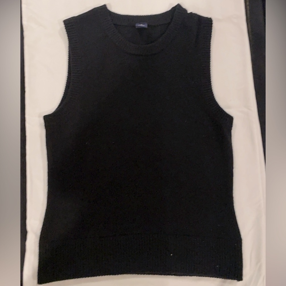 Gap Black Wool Sweater Vest